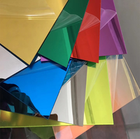 Plaque miroir en acrylique PMMA recyclable Guangmei GM-001, vente en gros d'usine, or, flexible, taille personnalisable, épaisseur 1-6 mm