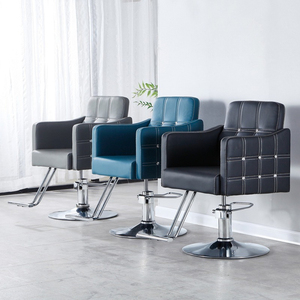 Chaise <span class=keywords><strong>de</strong></span> barbier classique durable en cuir synthétique, mobilier <span class=keywords><strong>de</strong></span> salon, équipement <span class=keywords><strong>de</strong></span> <span class=keywords><strong>coiffure</strong></span> confortable, salon <span class=keywords><strong>de</strong></span> <span class=keywords><strong>coiffure</strong></span>, pivotant à 360° - Product Image 4