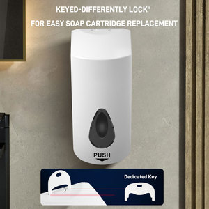 Công cộng mua sắm Hall treo phòng tắm khách sạn Mall đôi đầu dầu gội tay xà phòng <span class=keywords><strong>Dispenser</strong></span> xà phòng lỏng xà phòng - Product Image 6