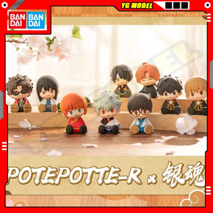 ตุ๊กตา10ชิ้น/เซ็ต Bandai รุ่นกล่องคนตาบอดของแท้ <span class=keywords><strong>Gintoki</strong></span> shinpachi Kagura Hijikata EX cashapon ท่านั่งตุ๊กตา Q-Version - Product Image 2