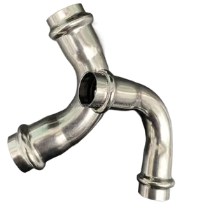 90 Degree Elbow Pressed Elbow,Press Tube Fittings Chinese supplier V-profile Plumbing Press Fitting