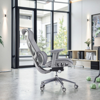 Chaise de bureau pivotante à dossier haut ergonomique en maille de luxe moderne commerciale Support lombaire réglable Ascenseur à gaz certifié