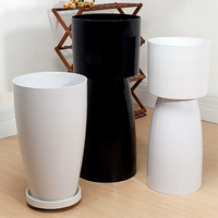 Pots à fleurs en plastique modernes de haute qualité pour l'intérieur et l'extérieur, décoration de la maison, pots à bonsaï en plastique, grands pots à plantes