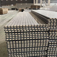 Panneaux muraux acoustiques en lattes naturelles écologiques, panneau acoustique en MDF, placage bois, panneau en bois pour mur et plafond intérieurs