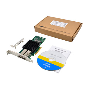 การ์ดเชื่อมต่อเครือข่ายเซิร์ฟเวอร์ Speedbridge X-3 Pcie X8 แบบสองพอร์ต 10GbE SFP ConnectX-3 การ์ดอีเธอร์เน็ตภายใน - Product Image 1