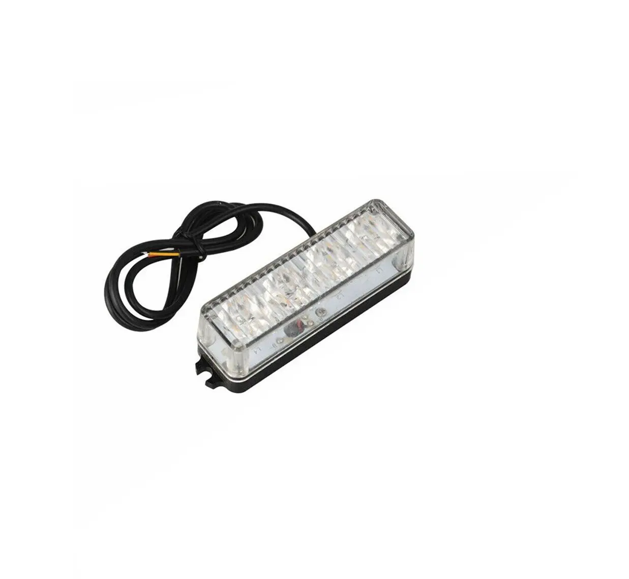 LED-Blitzlichter 12-V-Synchronisationsfunktion Weiße Warnleuchten für Notfälle mit Blitzs teuerung für PKW-LKWs Wohnmobile,