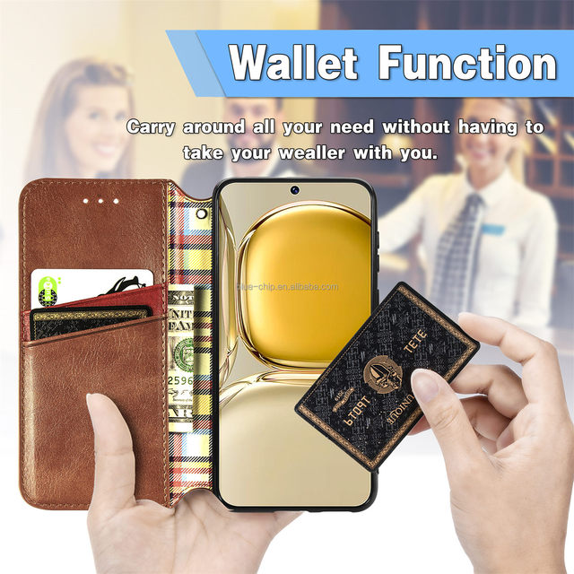Best Selling China New Good in Mobile Cover Card Holder Leather Phone Wallet Case for Samsung Galaxy A54 Man Smartphone Case