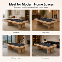 Table de billard moderne en bois massif de 7 pieds et 8 pieds, fabrication directe d'usine, OEM personnalisé