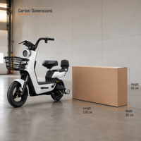 Vélo Électrique Longue Portée Nouveau Style 48V 350W avec Pneus Larges, Vélo de Ville, Trottinette Électrique, Cadre en Acier Carbone, Batterie au Lithium 30-60KM