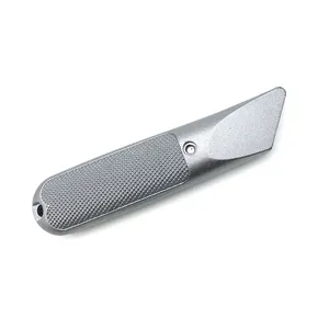 Couteau en aluminium RX29124 lame fixe boîte en carton cuir pvc toiture bardeaux coupe-planche couteau utilitaire en métal