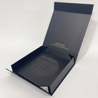 Boîte cosmétique pliable magnétique de luxe personnalisée, imperméable, avec doublure en éponge, boîte cadeau rigide en carton recyclable en forme de livre