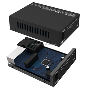 ตัวแปลงสัญญาณไฟเบอร์ออปติกแบบ Single-Mode SC Dual RJ45 ความเร็ว 100Mbps ยอดนิยม - Product Image 2