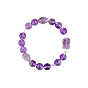 Großhandel natürliches Eis Amethyst Gold schlucken Biest Armband New Chinese Original Girl Armband - Product Image 2