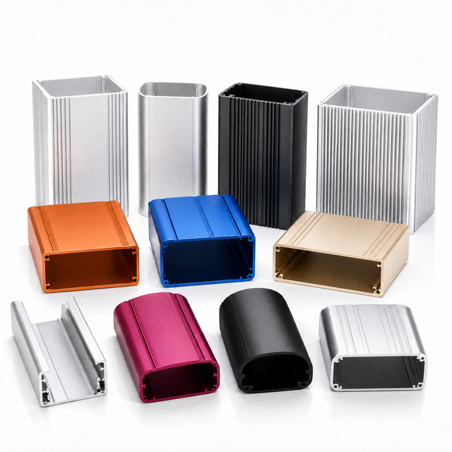 Custom Length Aluminum Enclosure Extruded Housing for Industrial Sensor and Communication Interface Box