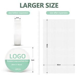 30x60cm portatile riutilizzabile magico compressi usa e getta viso asciugamano viso compresso per il viaggio - Product Image 2