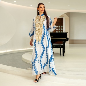 RHG Luxury <strong>Sequins</strong> Embroidery Women Jalabiya Arabic Dress Muslim Party Wear Wedding Gown Ramadan Abaya Ethnic Morocco <strong>Kaftan</strong> - Product Image 4