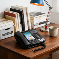 هاتف ذكي محمول 4G مع نقطة اتصال أندرويد مكتبية - شاشة QHD 5.5 بوصة، معالج عشاري النواة، شريحتي اتصال للمكالمات المرئية والترفيه