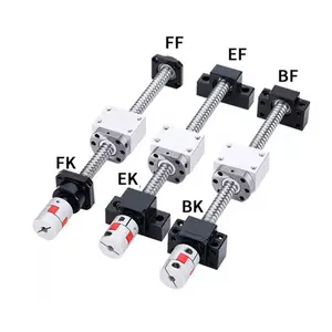 Parti della macchina CNC SFU1204 vite di comando con cuscinetto a sfere C5 C7 vite a ricircolo di sfere lineare di precisione con filettatura a vite dadi