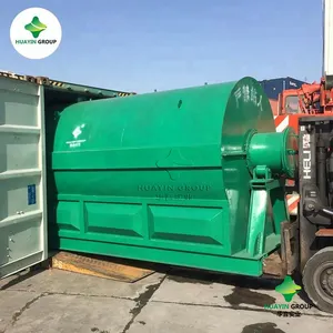 Small tyre plastic pyrolysis machine plastic recycling device to fuel oil with CE