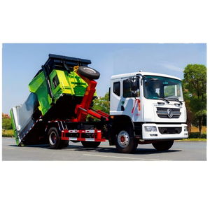 Detachable garbage truck support OEM customization chassis Detachable container refuse truck Removable <b>Bin</b> Waste Transport Truck - Product Image 2