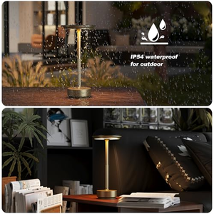 Lampe de bureau LED géométrique moderne rechargeable par USB, 3 modes d'éclairage réglables, commande tactile, simple et flexible pour la chambre à coucher, la décoration de la maison - Product Image 4