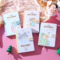 Carnet à couverture rigide 32K avec fermeture magnétique Good Night Cat, 132 pages colorées, agenda pour enfants et filles, cadeau scolaire, papeterie en gros