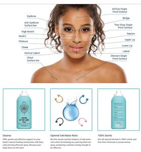 Semprotan Anti infeksi telinga dan wajah, Label steril untuk perawatan kecantikan & pribadi - Product Image 3