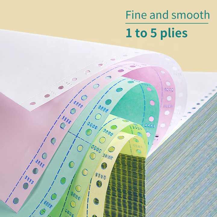 Manufacturer Mutil-layer Continuous Computer Form Printing Ncr Carbonless Copy Paper