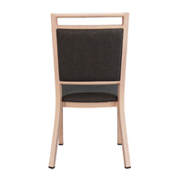 Chaise de salle à manger importée, tissu design de luxe, chaise moderne rembourrée pour salle à manger d'hôtel