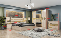Ensembles de lit modernes de luxe en cuir, taille King/Queen, avec armoire, coiffeuse, fonction massage, hauteur réglable, rangement, cadre en bois