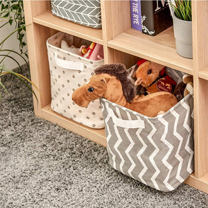 Set of <strong>6</strong> Foldable <strong>Cube</strong> <strong>Storage</strong> Baskets, with Handles for Bathroom, Shelves, Nursery - Product Image 5