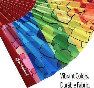 Abanicos de Mano de Madera Personalizados al por Mayor 2019 con Logotipo, Abanicos de Madera Hechos a Mano con Girasoles para Mujer - Product Image 4