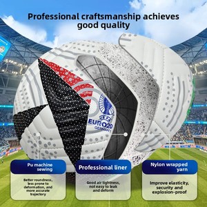 Cosido a máquina No. Balón de Fútbol PU N.° 5 para Competición y Entrenamiento, Calidad Profesional, Exportación Europea, Venta al Por Mayor de Fábrica - Product Image 2
