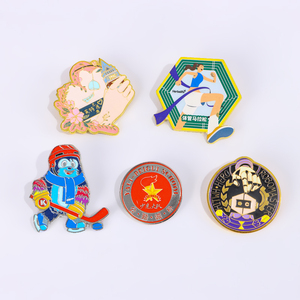 High Quality Sports Themed Metal Craft Pins Custom Running Marathon Enamel Badges for Fitness Events and Team Building