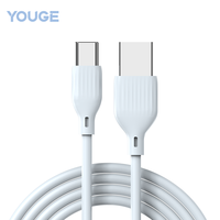 Câble de données pour téléphone portable YOUGE 2026, nouvelle tendance, PVC, USB-A vers USB-C, coloré, pour iPhone/Samsung/Huawei