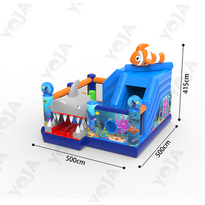 Castillo Inflable Comercial Personalizado con Forma de Tiburón, Tobogán Inflable de PVC, Casa de Brinco Inflable Combinada - Product Image 2