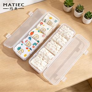 Matic Transparent Compartment Storage Box Sock <b>Drawer</b> Organizer <b>Desk</b> Neatening Plastic PP Dust Proof Lid - Product Image 4