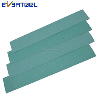 EVERTOOL Feuille de papier abrasif vert 70x420mm pour ponçage manuel, papier de ponçage pour peinture, pour une finition uniforme et constante