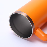 Gobelet isotherme classique en acier inoxydable 304 avec revêtement en poudre, 20 oz, placage cuivre, sans BPA, gravure au laser, cadeau
