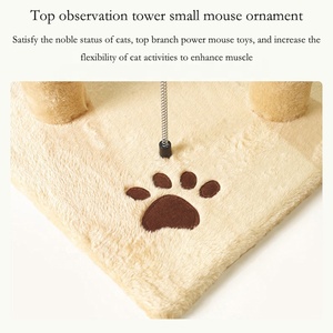 ของเล่นแมวสุดหรู ต้นไม้แมวแบบอินเทอร์แอคทีฟหลายระดับ พร้อมที่ลับเล็บจากวัสดุไซซอล <span class=keywords><strong>คอนโด</strong></span>แมว ทาวเวอร์แมว บ้านเล่นสำหรับสัตว์เลี้ยง - Product Image 6