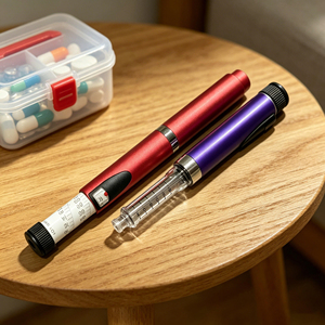 60IU 3ml Automatic Reusable Injection <b>Pen</b> with Glass Cartridge and Rubber Stopper for Precise Peptide Liquid Dosing - Product Image 1