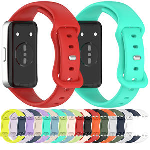 Huawei <span class=keywords><strong>Band</strong></span> 10 9 8調整可能スマートウォッチリストバンド用ソフト交換シリコーンストラップカラフルなブレスレット付き - Product Image 2