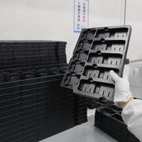 Bandeja de Blíster Termoformada Conductiva Antiestática ESD Personalizada, Embalaje al Vacío para Componentes Electrónicos de Semiconductores PS PET PCB