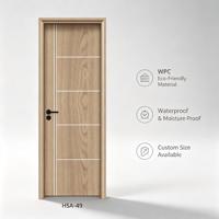 Porte intérieure en WPC, écologique, anti-termites, imperméable, insonorisée, résistante aux rayures, chambre à coucher, appartement, OEM, vente en gros