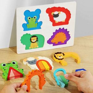 Montessori Materials Educational Learning Fun Toys Fruit Animal Wooden Peg <b>Puzzle</b> for Boys Girls - Product Image 4