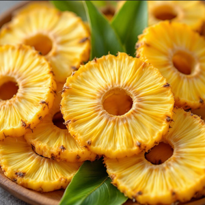 Snack d'ananas en tranches lyophilisé biologique, sans sucre ajouté, chips de fruits tropicaux croustillants, sain, végétalien, naturel, emballage sous vide, Turquie - Product Image 2