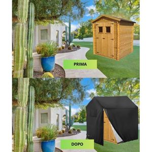 Copertura per Casetta da Giardino in Tessuto Oxford 600D Impermeabile, Resistente e Facile da Installare - Product Image 3