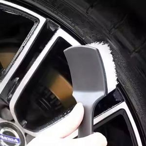 Pp Bristle Washer Detail With Plastic Handle Wheel Tire Rim <b>Scrubbing</b> <b>Brush</b> Car Wash Cleaning Tool - Product Image 3