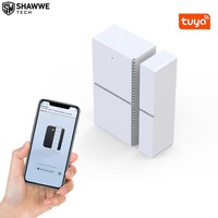 Sensor Gerak PIR Pintar Tuya WiFi Nirkabel untuk Pintu/Jendela, Kontrol Jarak Jauh via Aplikasi, Alarm Suara Portabel ABS, Jangkauan Deteksi 100-200m