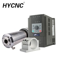 Moteur de broche refroidi par eau Hqd Gdl80-20-24z/2.2 2.2 Kw 220v Atc Iso20, changement automatique d'outil, 2.2kw Atc refroidi par eau